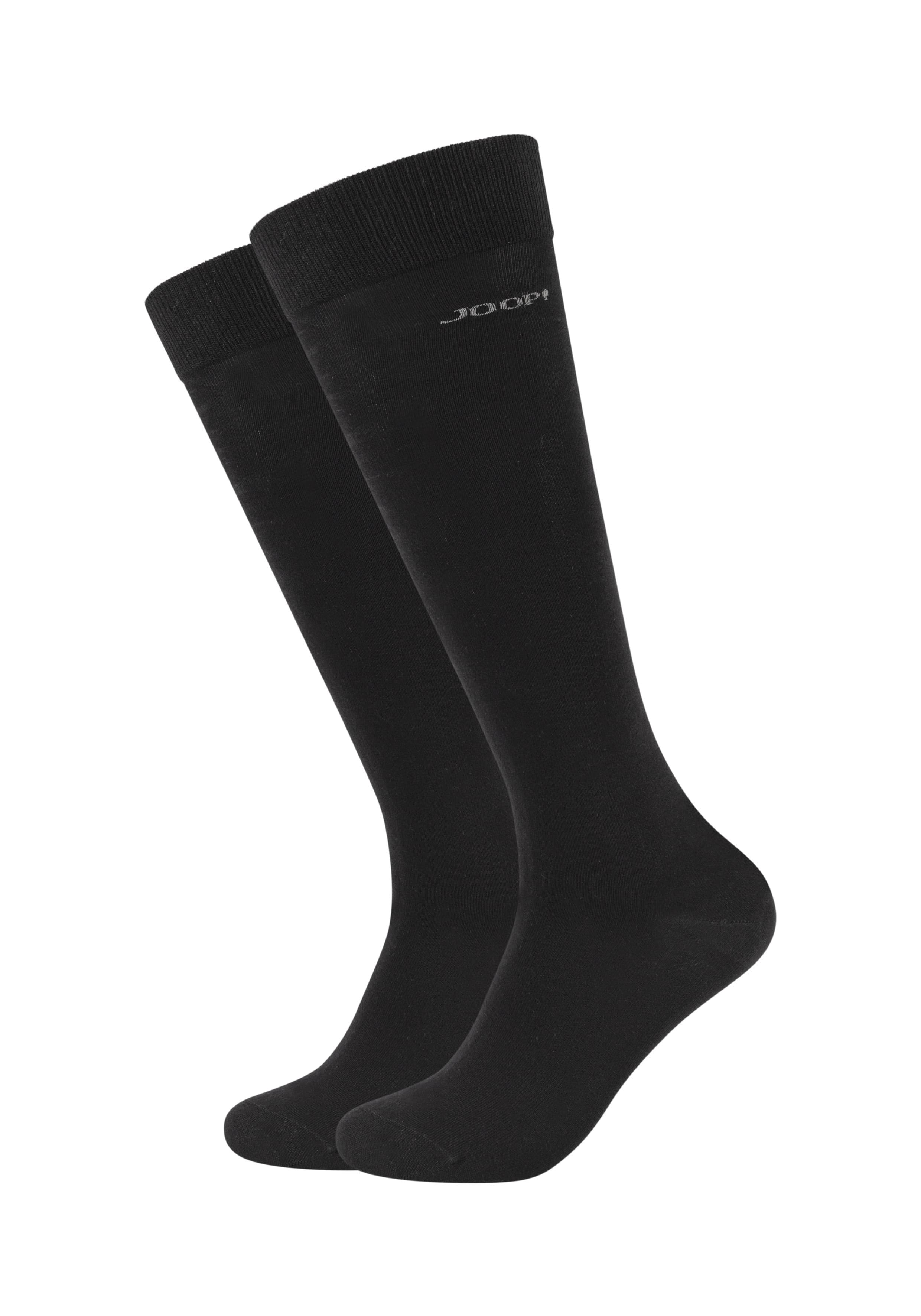 JOOP! Unisex Socken Premium Essentials Organic GOTS Kneehighs 2er Pack