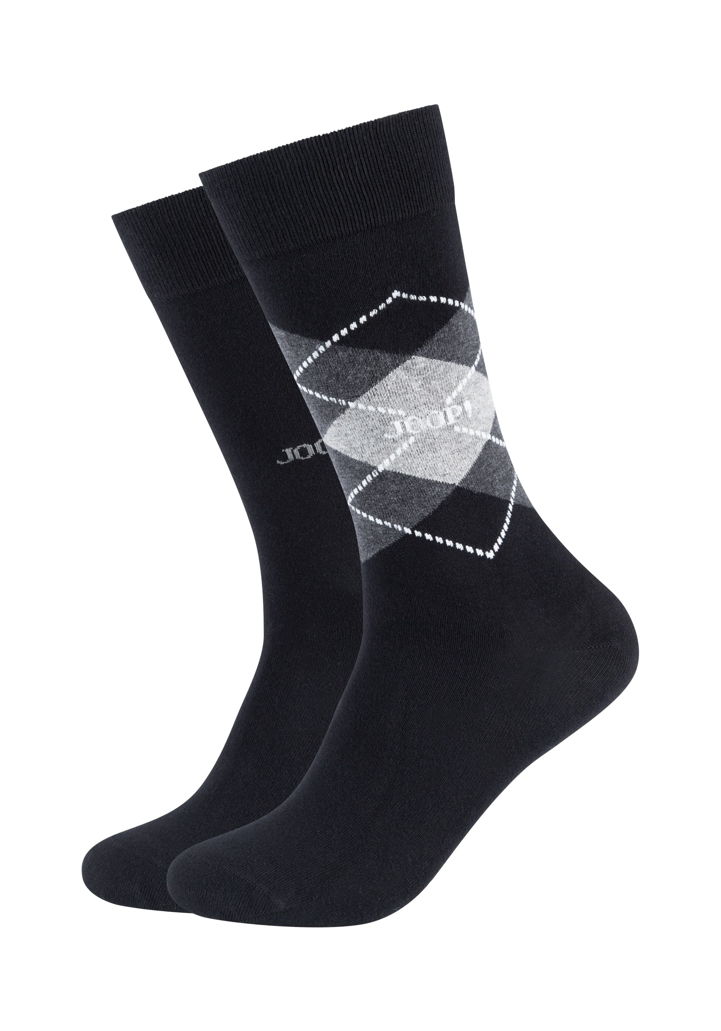 JOOP! Herren Socken premium essentials organic argyle 2er Pack