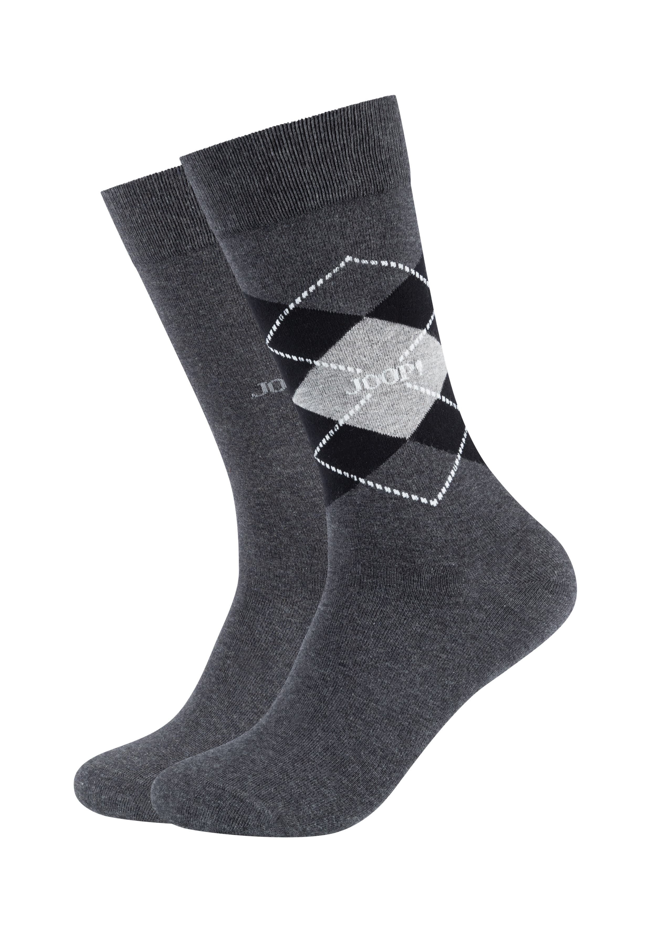 JOOP! Herren Socken premium essentials organic argyle 2er Pack