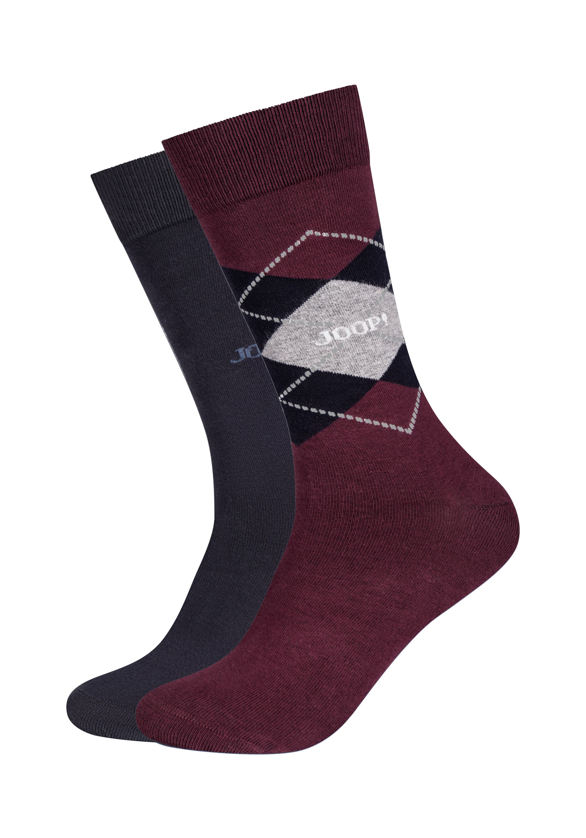 JOOP! Herren Socken premium essentials organic argyle 2er Pack