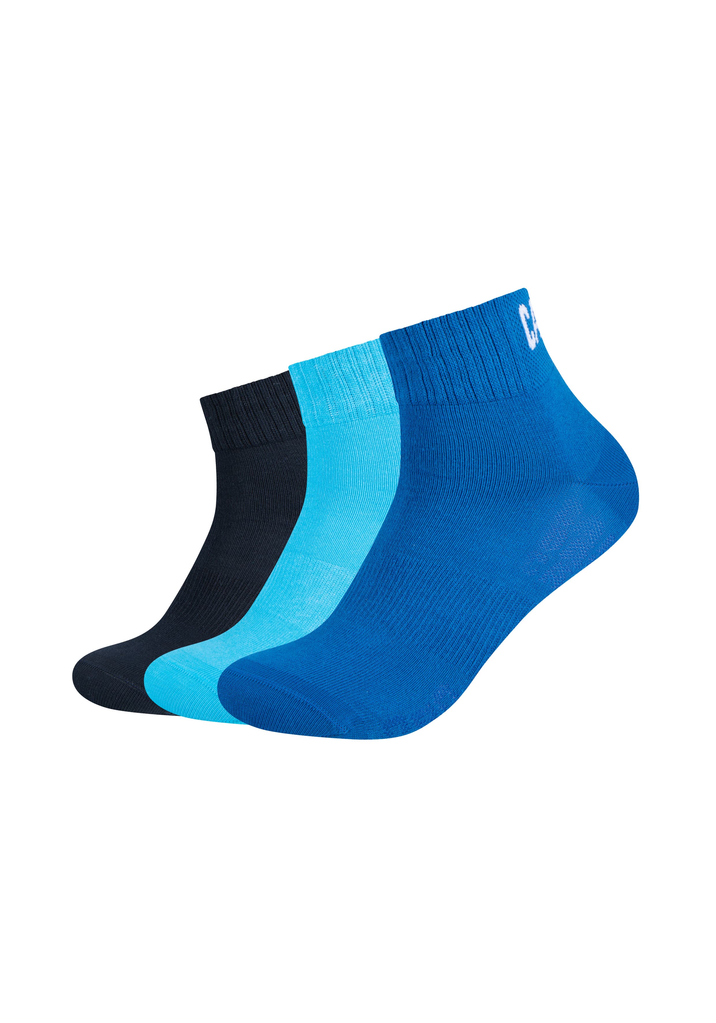 CAMP DAVID Herren Socken action-mesh Quarter 3er Pack