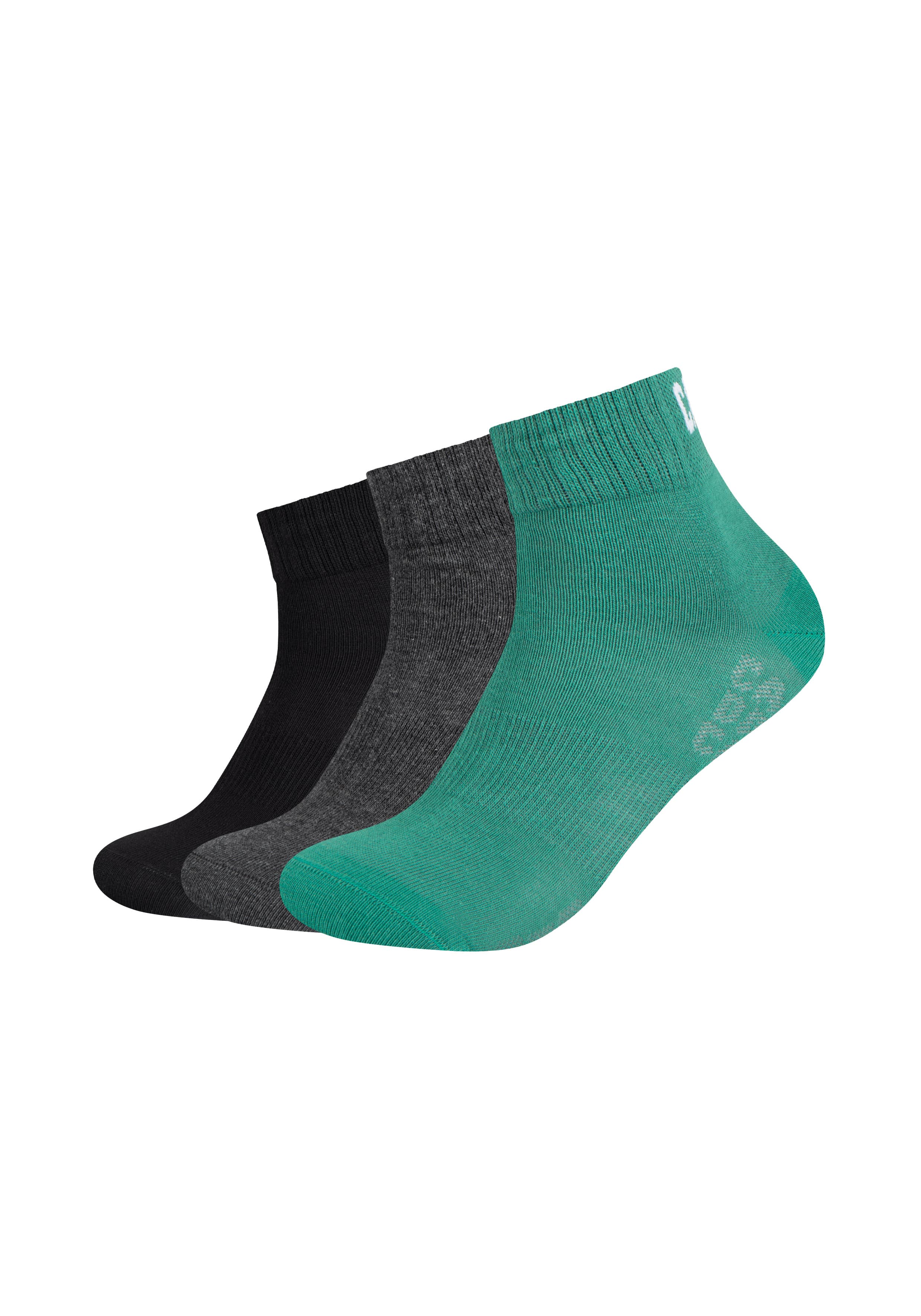 CAMP DAVID Herren Socken action-mesh Quarter 3er Pack