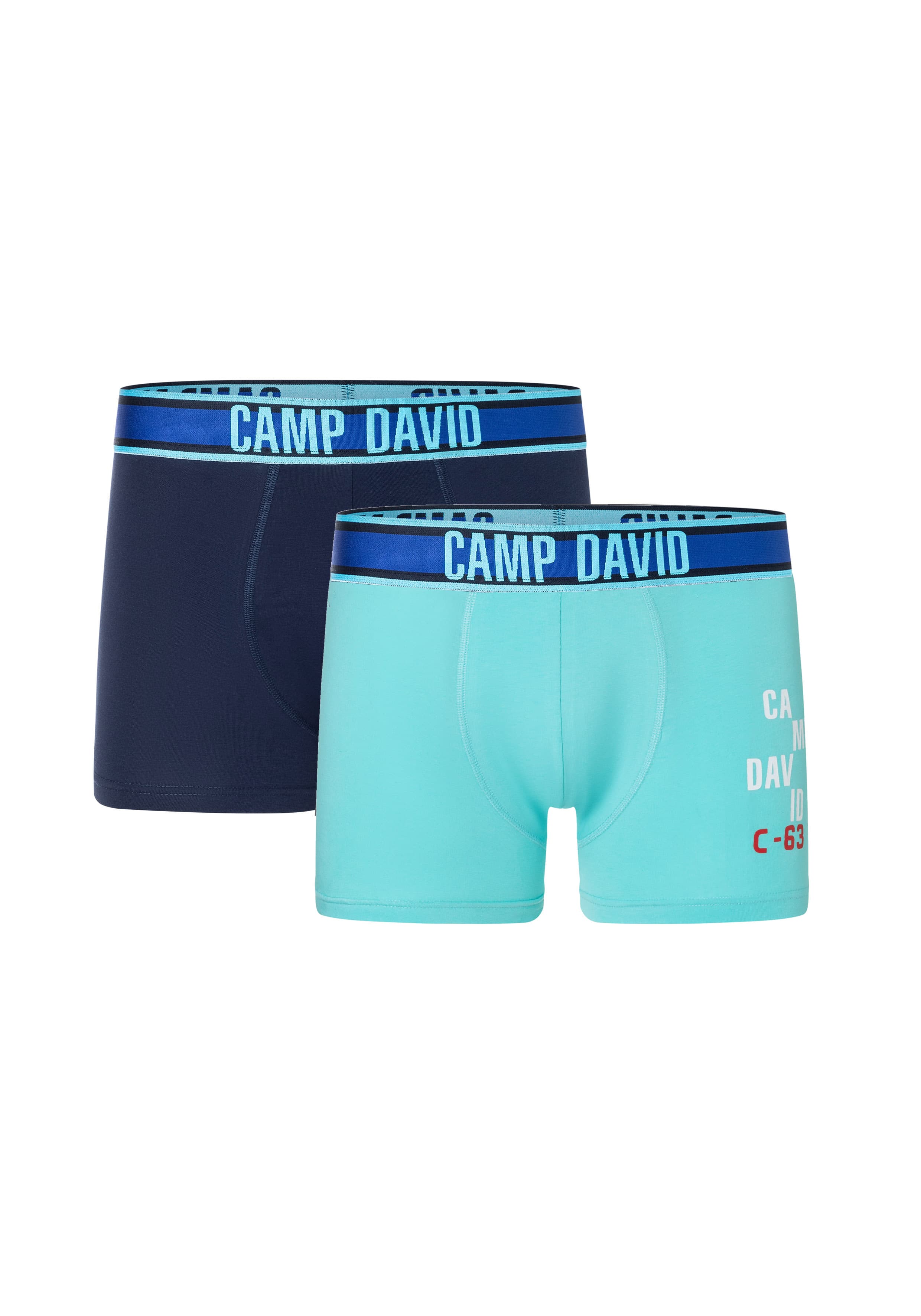CAMP DAVID Herren Unterhose Boxer 2er Pack