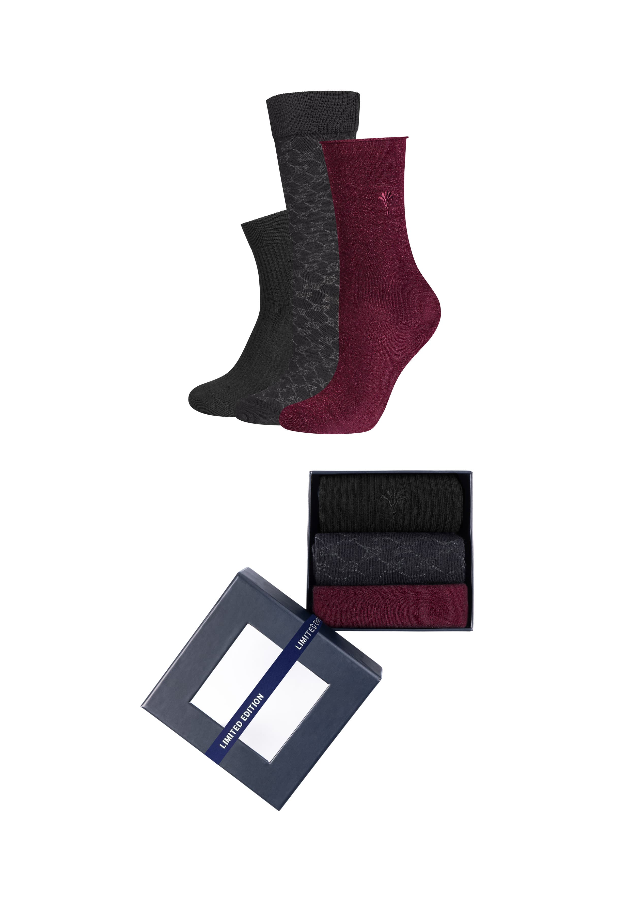 JOOP! Damen Socken for your daily glam mixed in Box 3er Pack