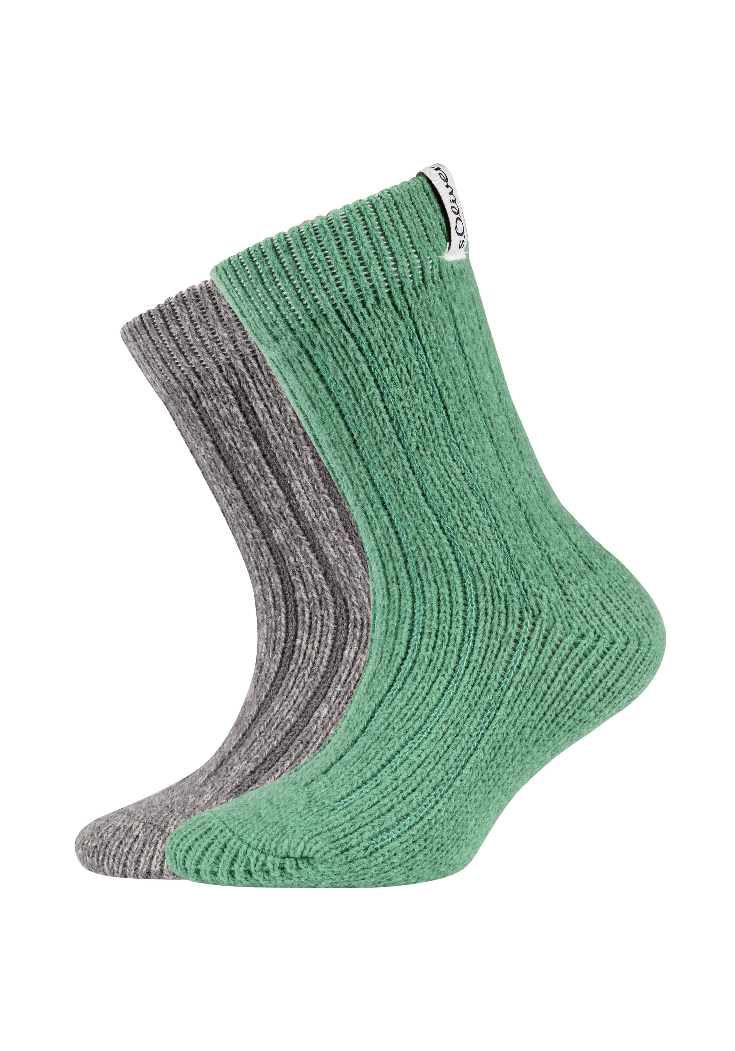 s.Oliver Kinder Socken Cosy Sustainable Rib 2er Pack