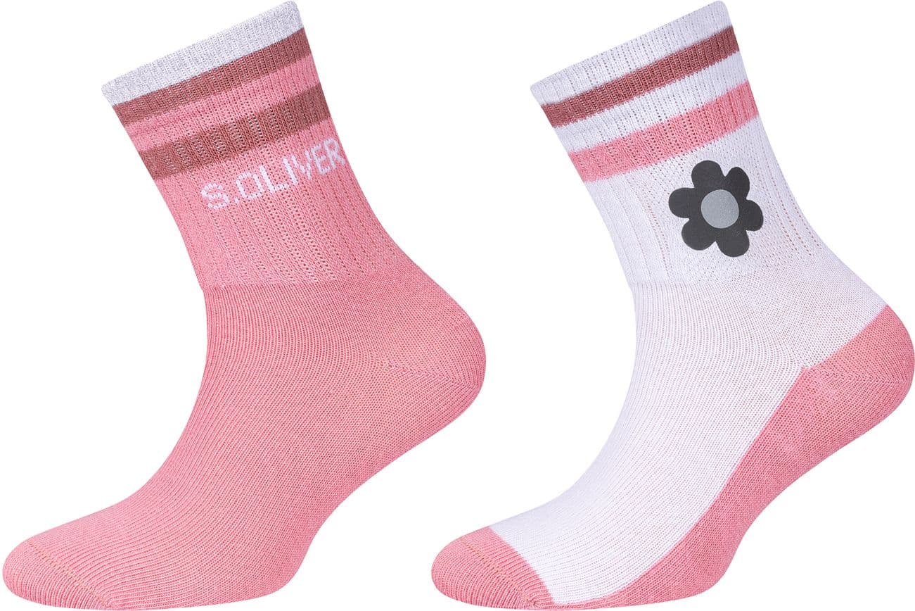s.Oliver Kinder Kurzsocken Reflective Safe To School 2er Pack