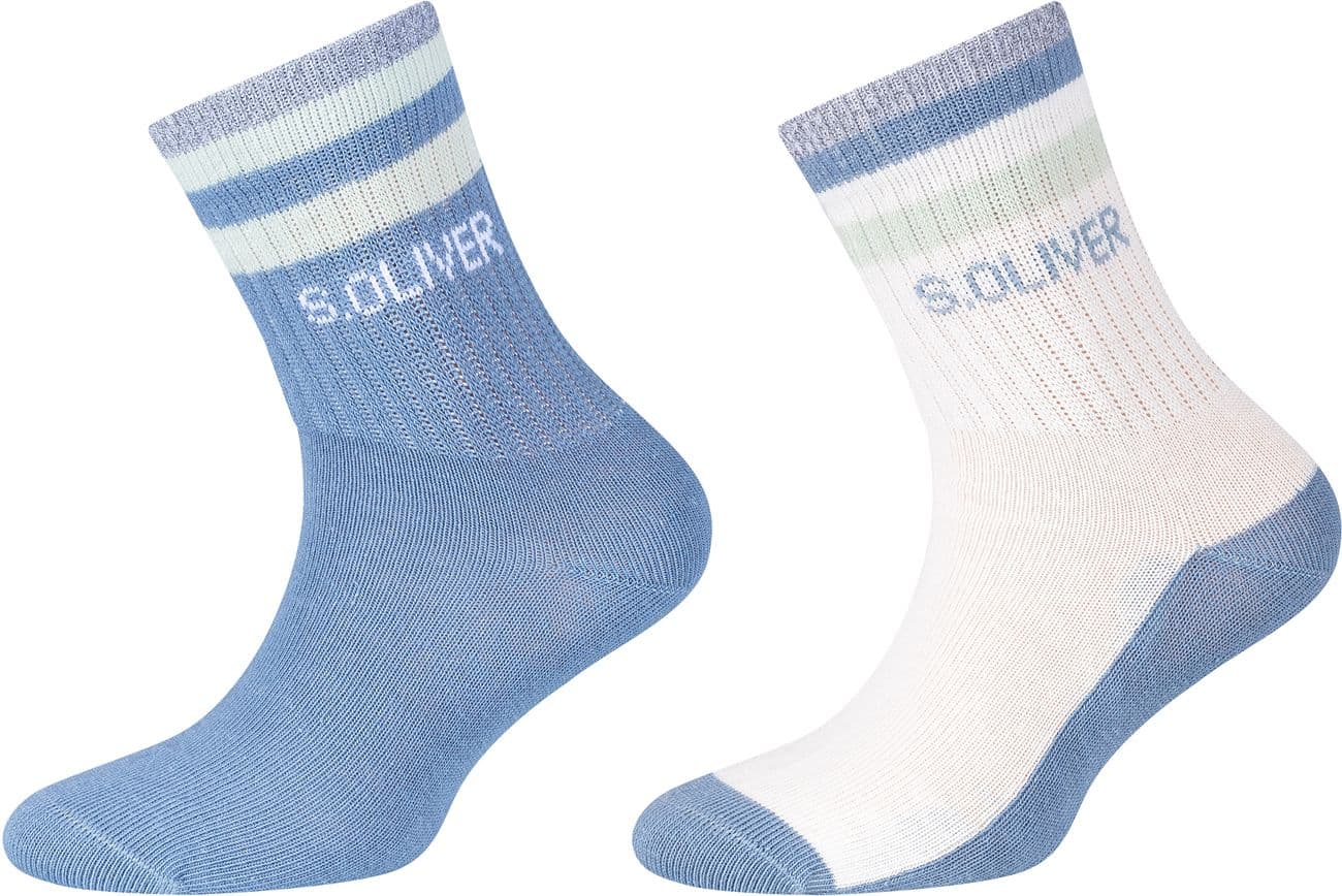 s.Oliver Kinder Kurzsocken Reflective Safe To School 2er Pack