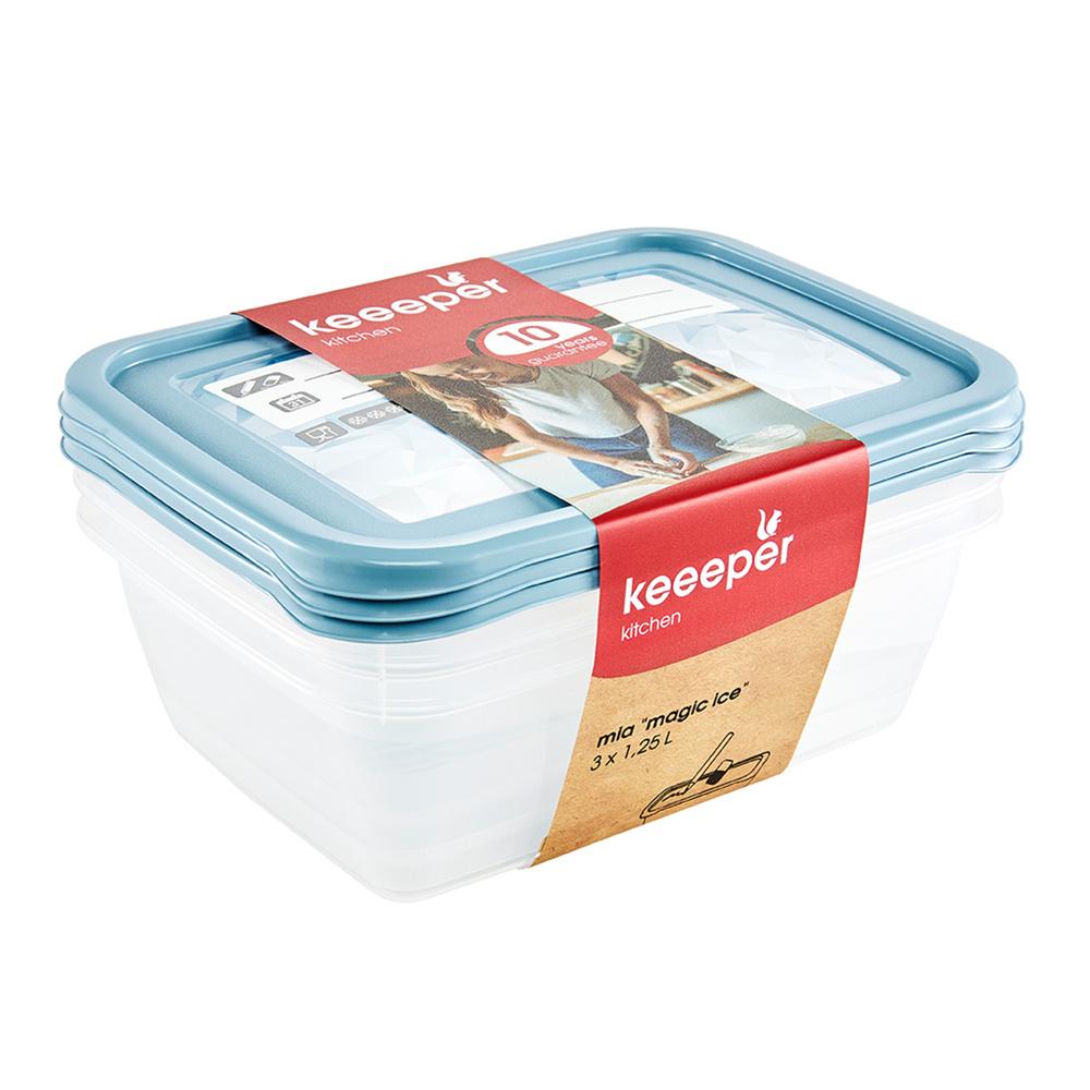 keeeper Gefrierdosen Set Mia Polar 3-tlg. 1,25l
