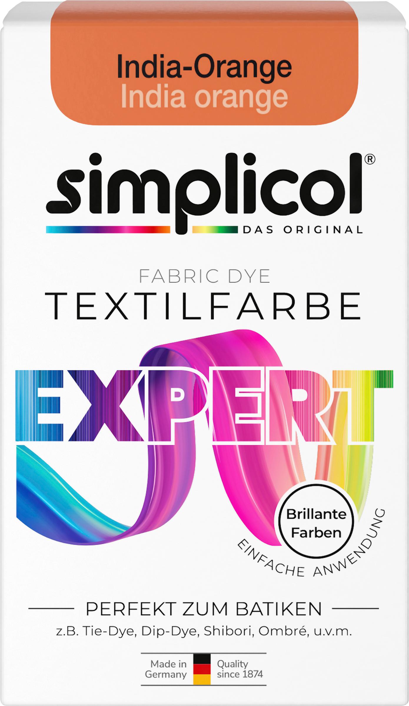 Simplicol Textilfarbe Expert India-Orange