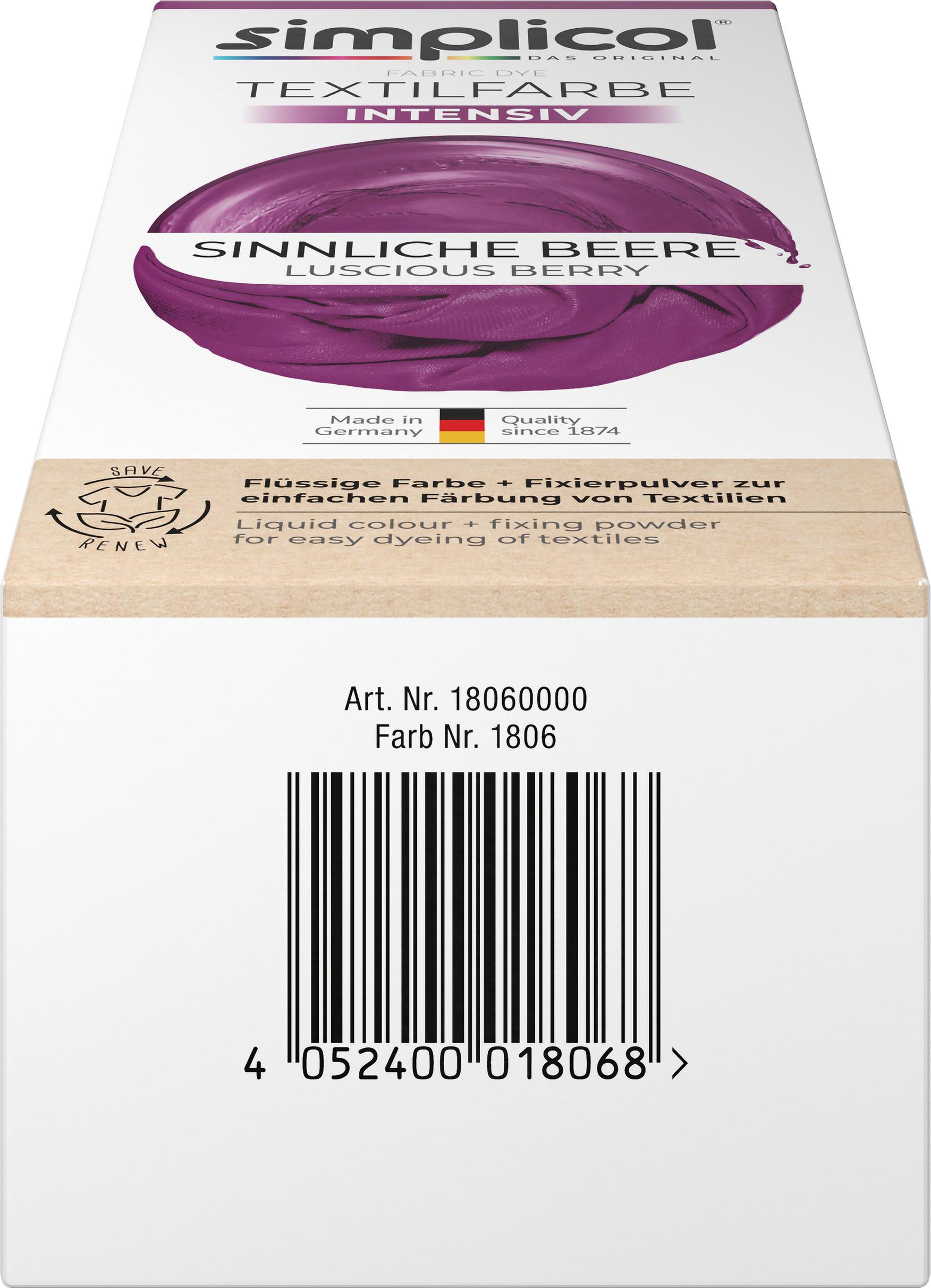 Produktbild simplicol Textilfarbe Intensiv Sinnliche Beere 4 von 9