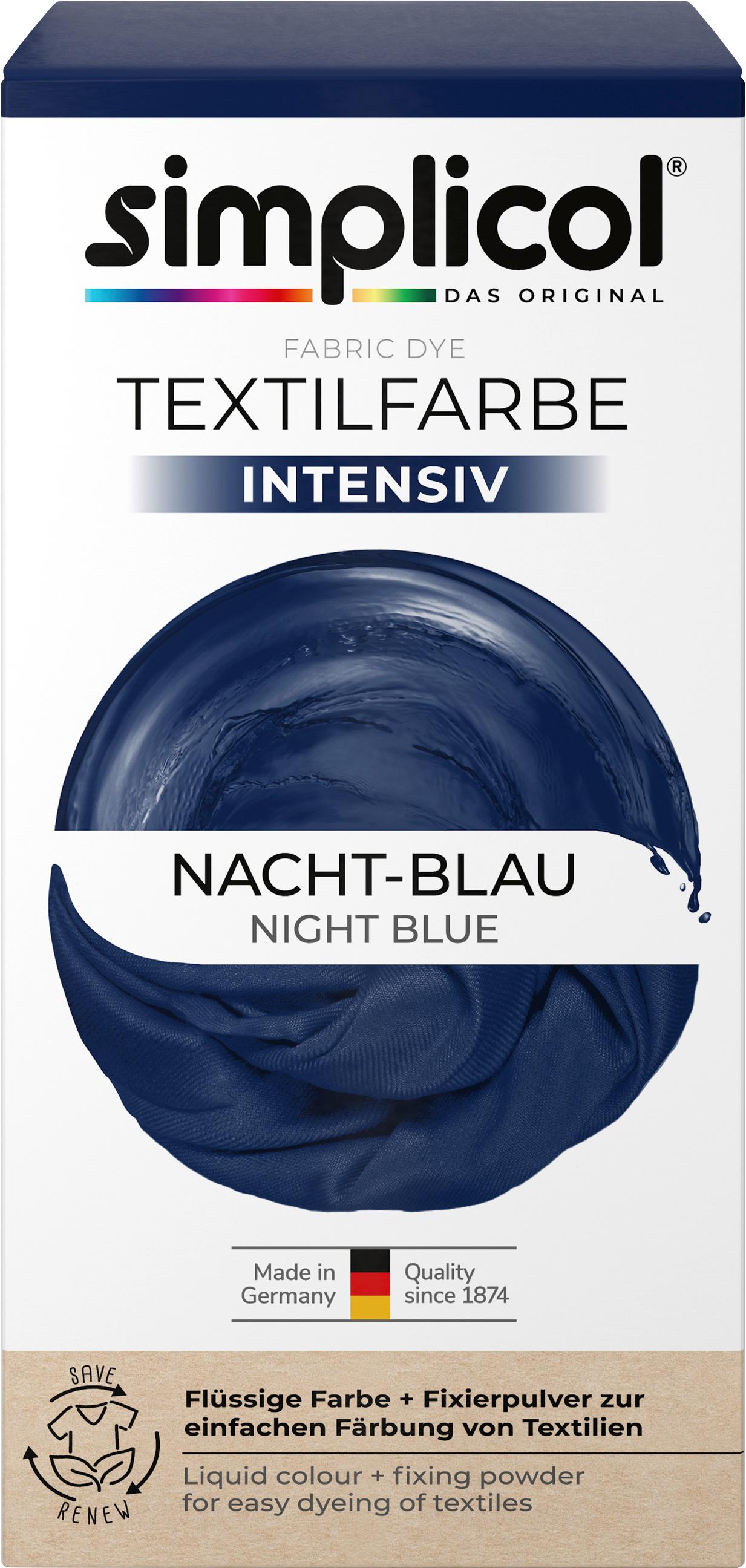 simplicol Textilfarbe intensiv Nacht-Blau