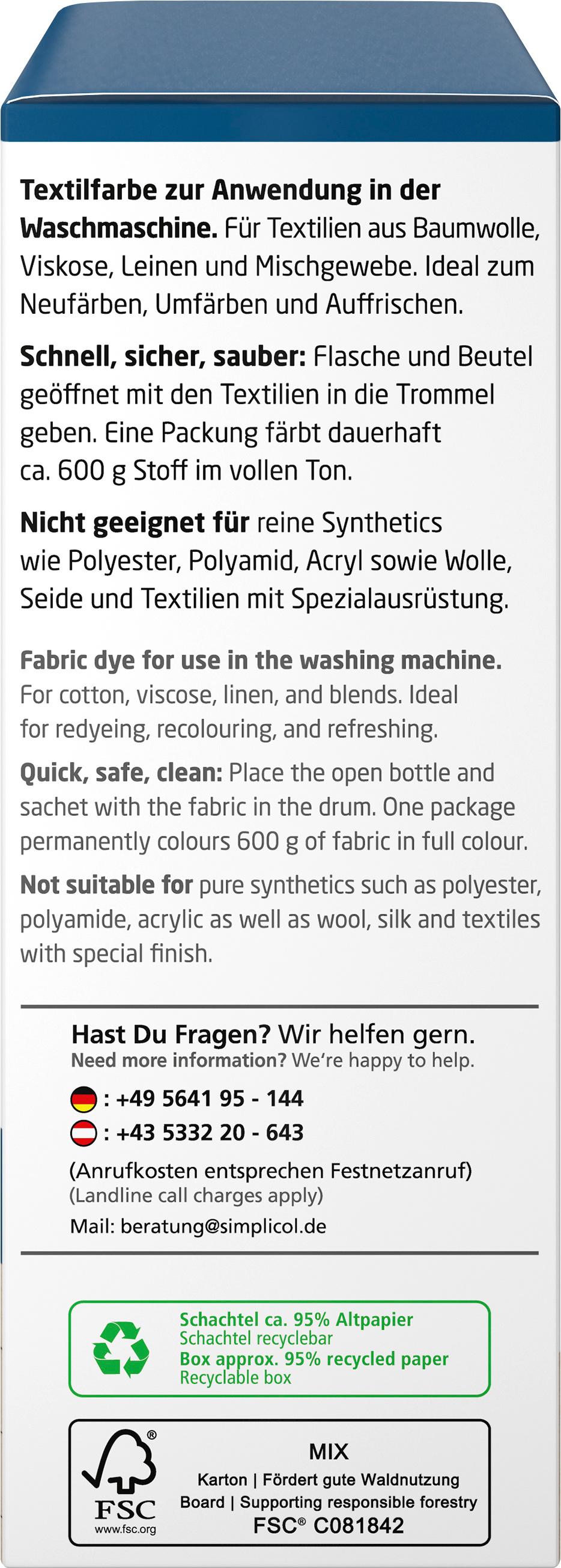 Produktbild simplicol Textilfarbe intensiv Opal-Petrol 5 von 9