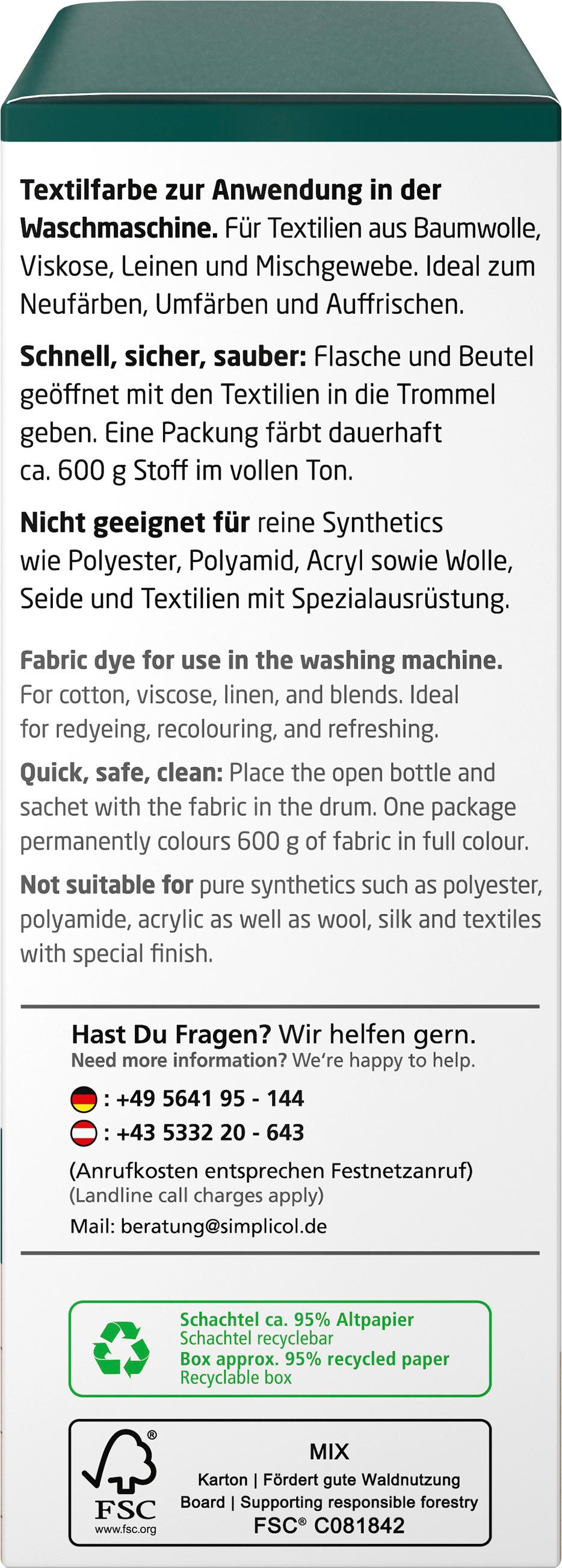 Produktbild Simplicol Textilfarbe Intensiv Wald-Grün 6 von 9