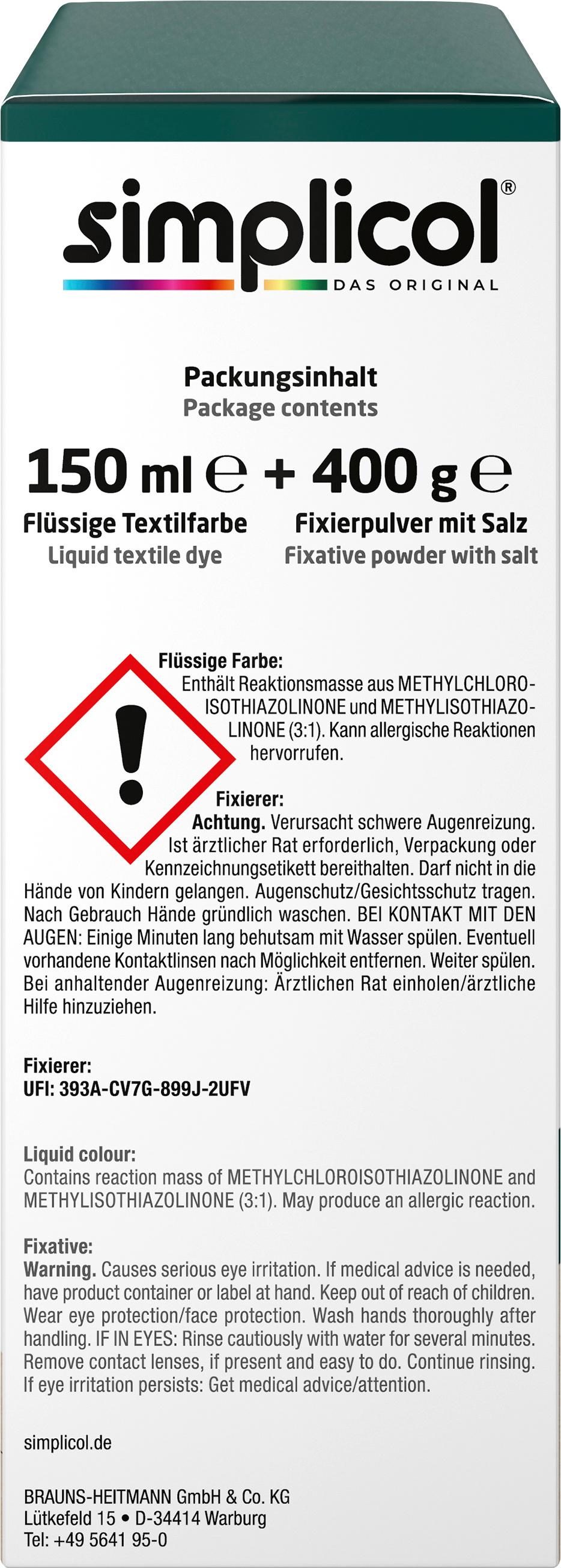 Produktbild Simplicol Textilfarbe Intensiv Wald-Grün 5 von 9