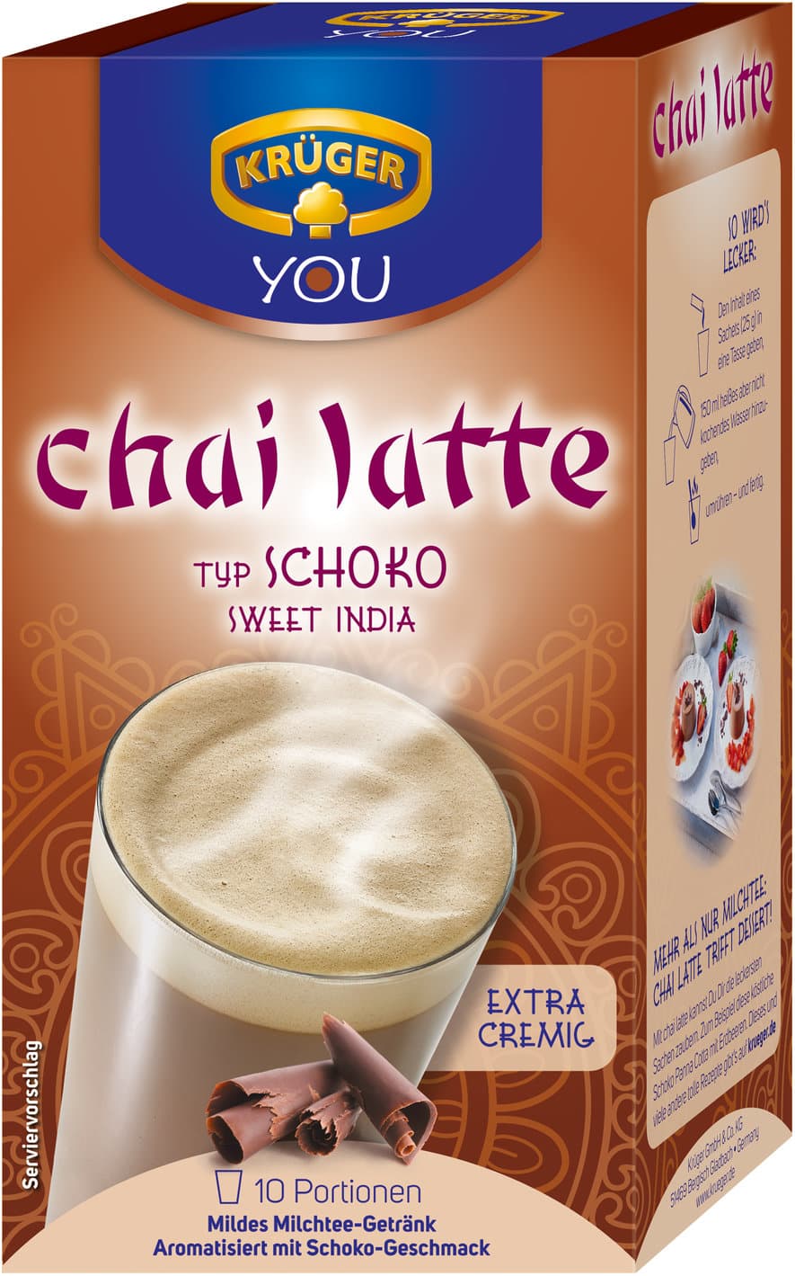 KRÜGER YOU Chai Latte Typ Schoko Sweet India