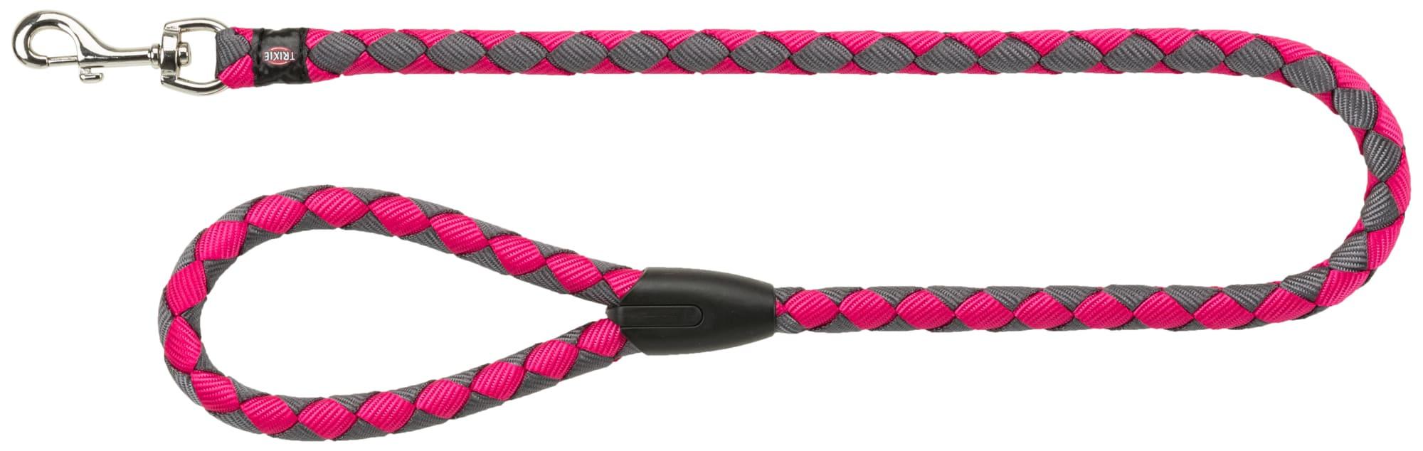 Trixie Cavo Leine fuchsia - graphit S - M 1 m / 12 mm Hundeleine