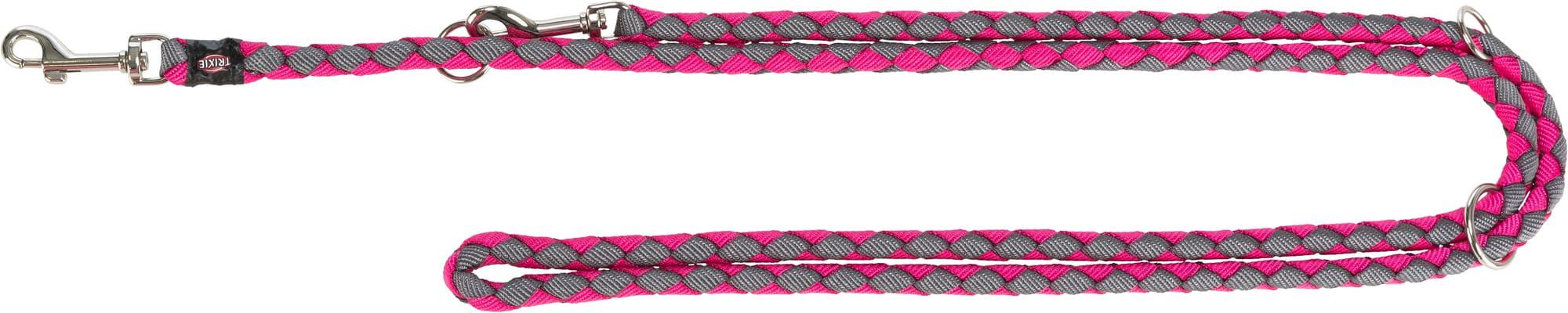 Trixie Cavo V Leine fuchsia-graphit S - M 2 m / 12 mm Hundeleine