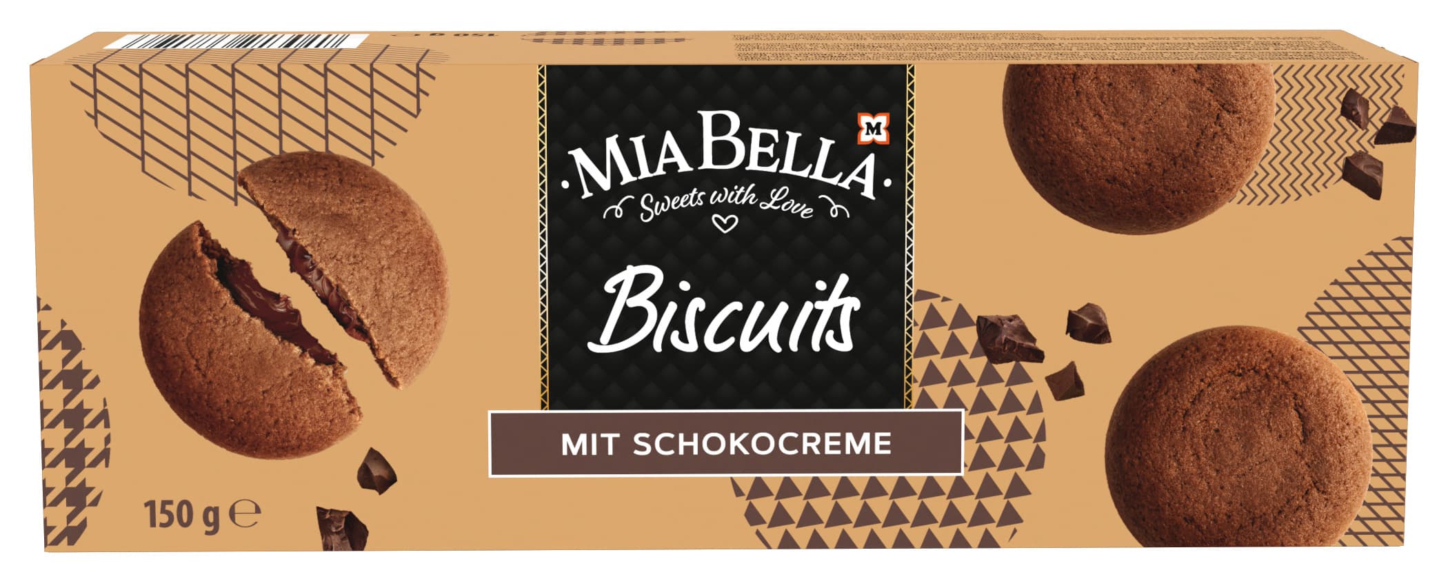 MIA BELLA Biscuits mit Schokocremefüllung