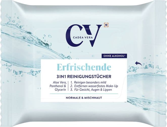 CV Erfrischende 3in1 Reinigungstücher