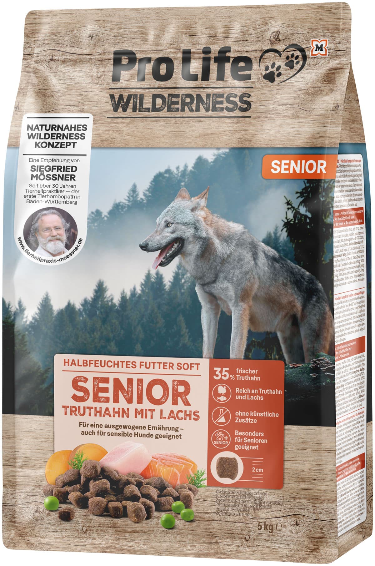 Pro Life Wilderness Hundetrockenfutter Soft Senior Truthahn mit Lachs