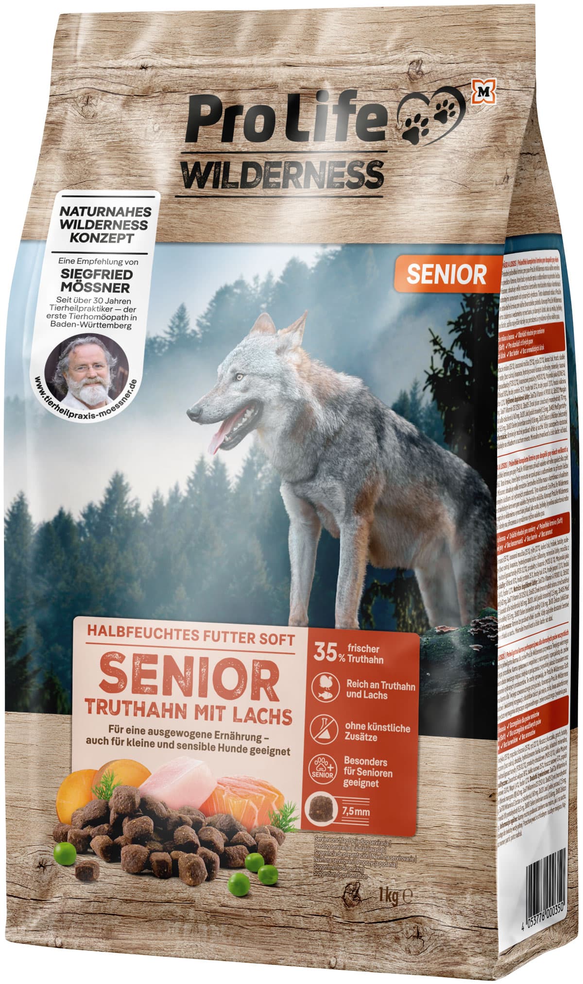 Pro Life Wilderness Hundetrockenfutter Soft Senior Truthahn mit Lachs