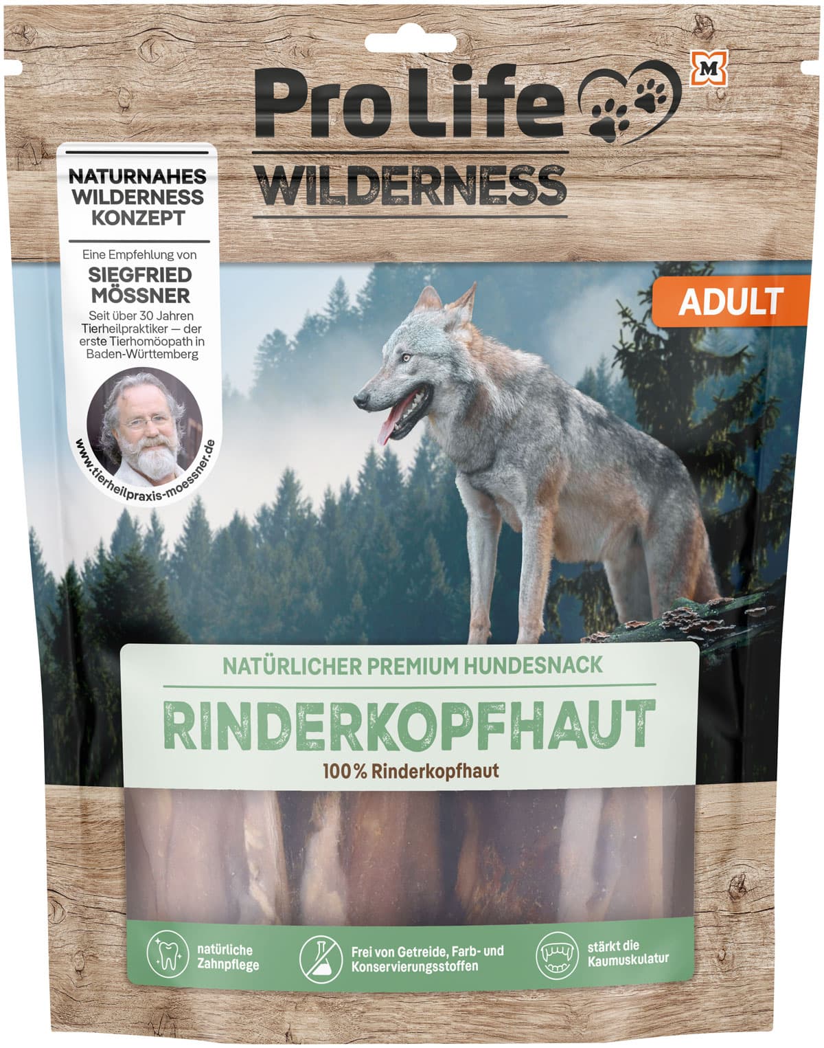 Pro Life Wilderness Hundesnack Naturkauartikel Rinderkopfhaut