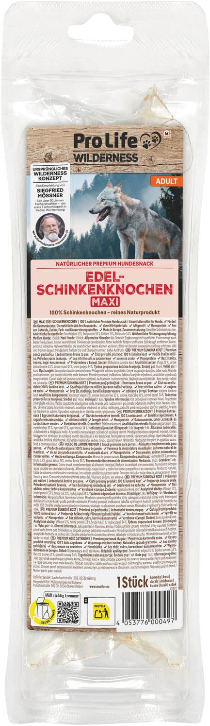 Pro Life Wilderness Hundesnack Edelschinkenknochen Maxi