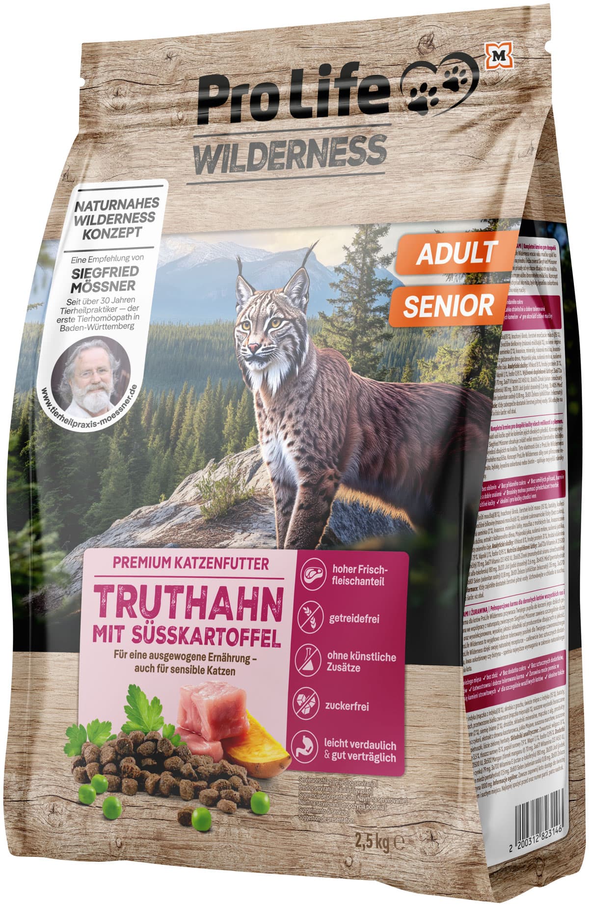 Pro Life Wilderness Katzentrockenfutter Truthahn mit Süßkartoffel und Cranberry