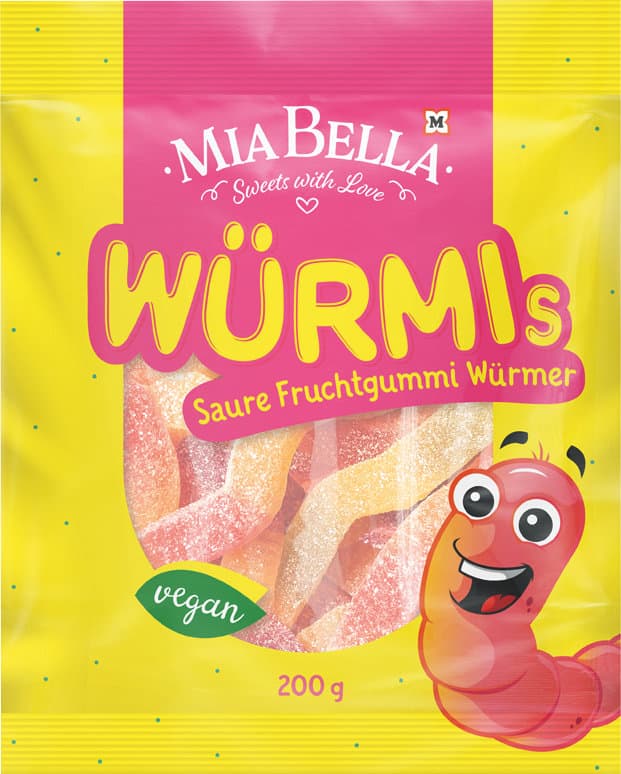 MIA BELLA Fruchtgummi Würmis