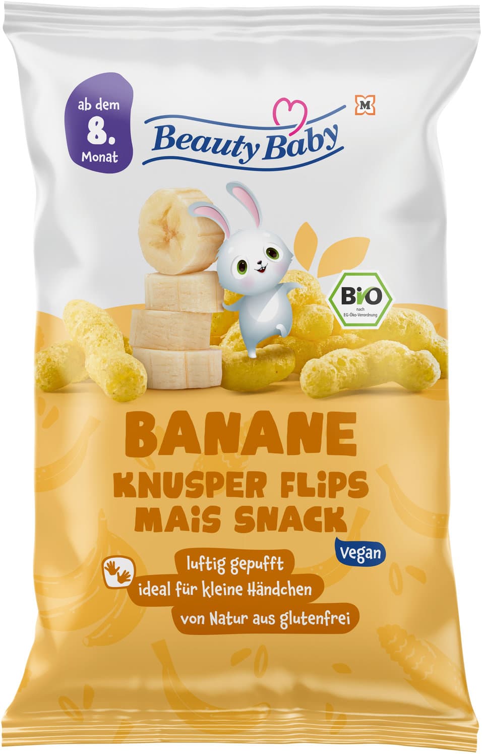 Beauty Baby Bio Mais Snack mit Bananengeschmack
