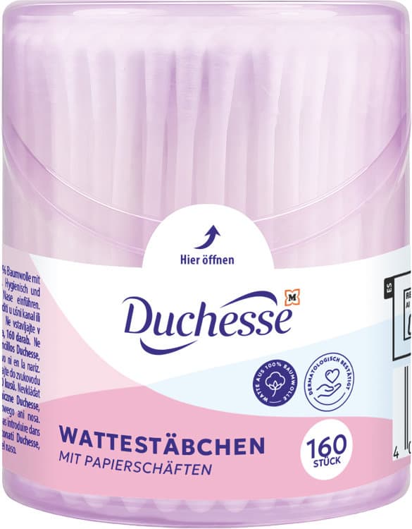 Duchesse Wattestäbchen Runddose