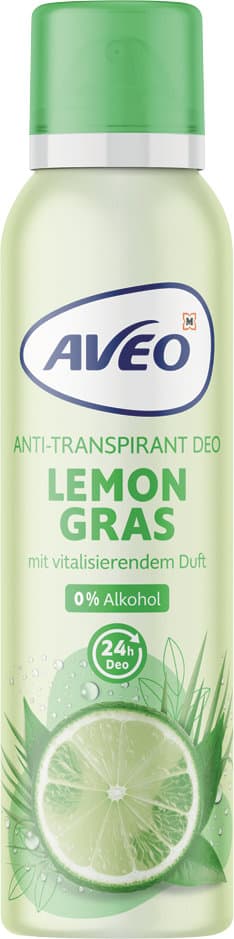 AVEO Anti-Transpirant Deospray Lemon Gras 24h 