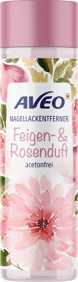 AVEO Nagellackentferner acetonfrei mit Feigen- und Rosenduft