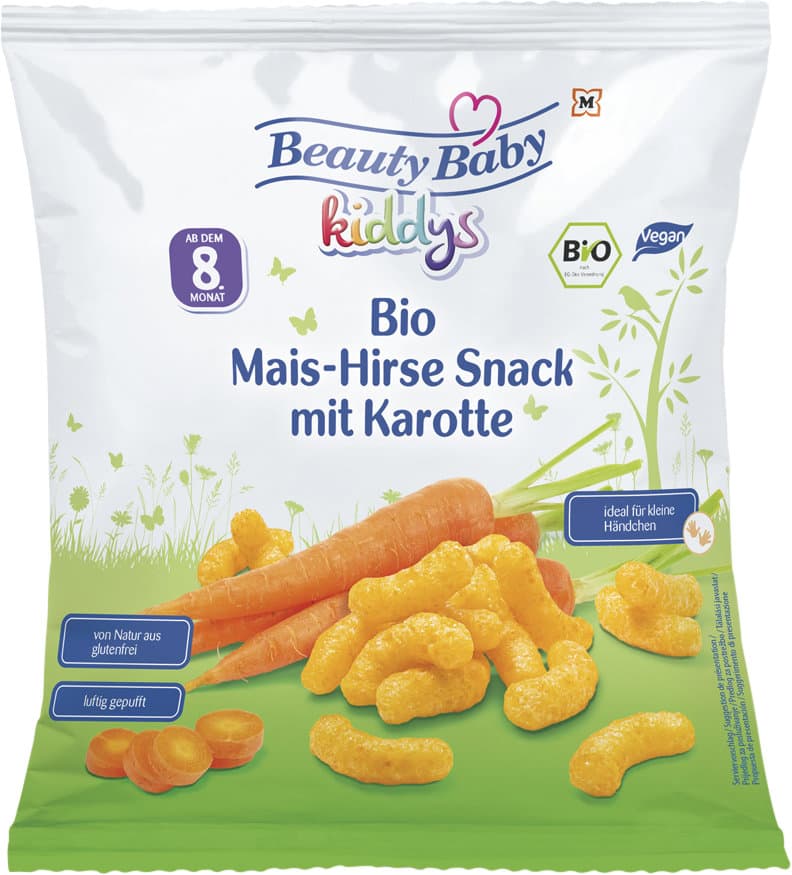 Beauty Baby Bio Mais- Hirse Snack mit Karotte