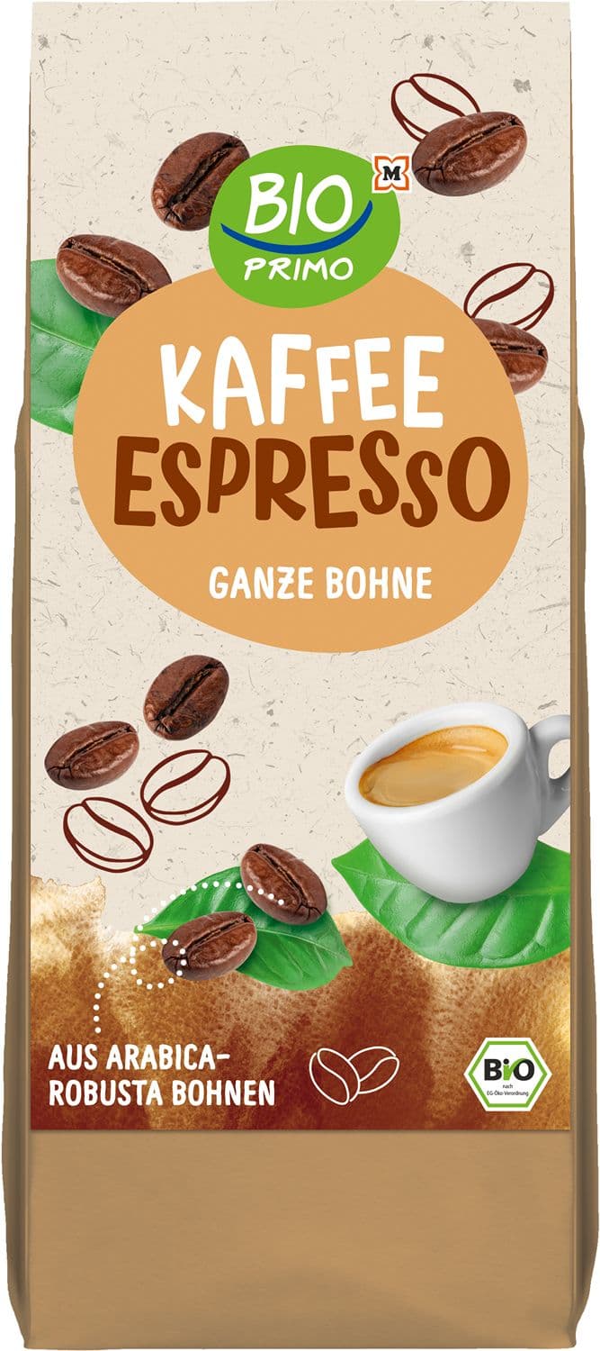 BIO PRIMO Bio Kaffee Espresso Ganze Bohne