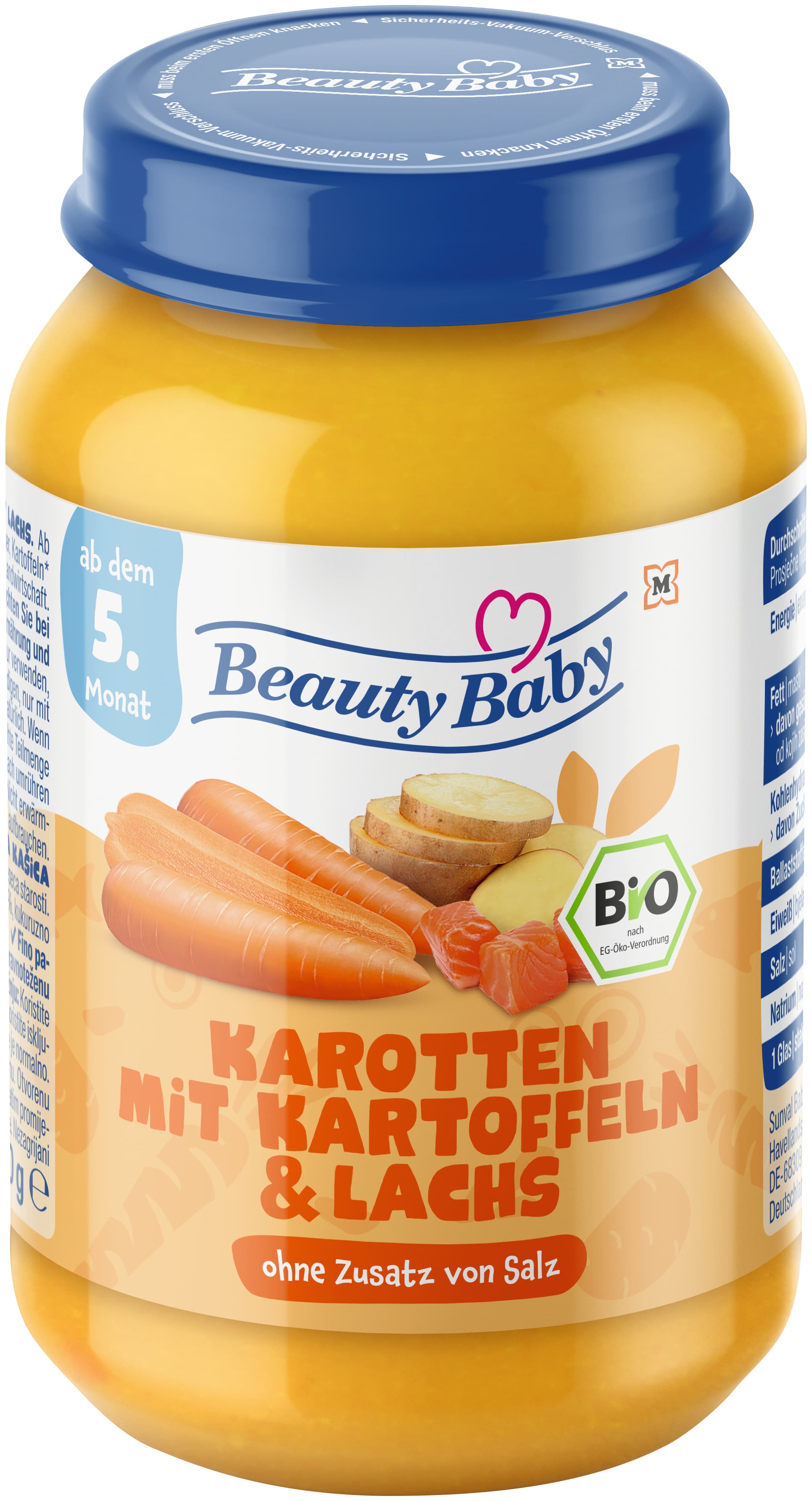 Beauty Baby Bio Karotten mit Kartoffeln & Lachs