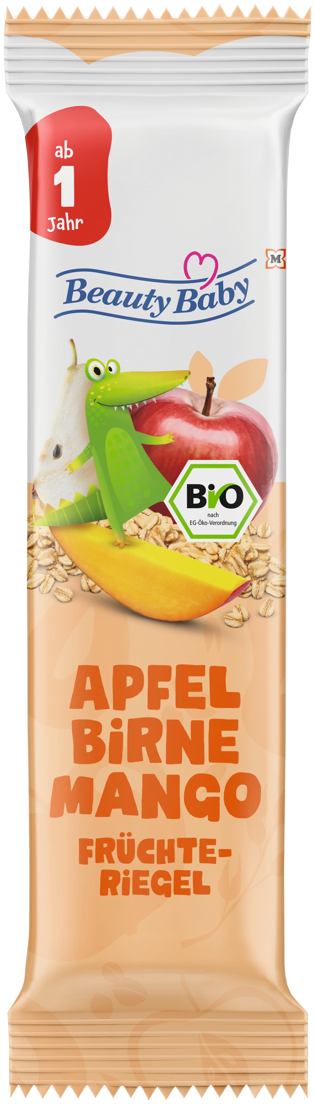 Beauty Baby Bio Früchteriegel Apfel, Birne & Mango
