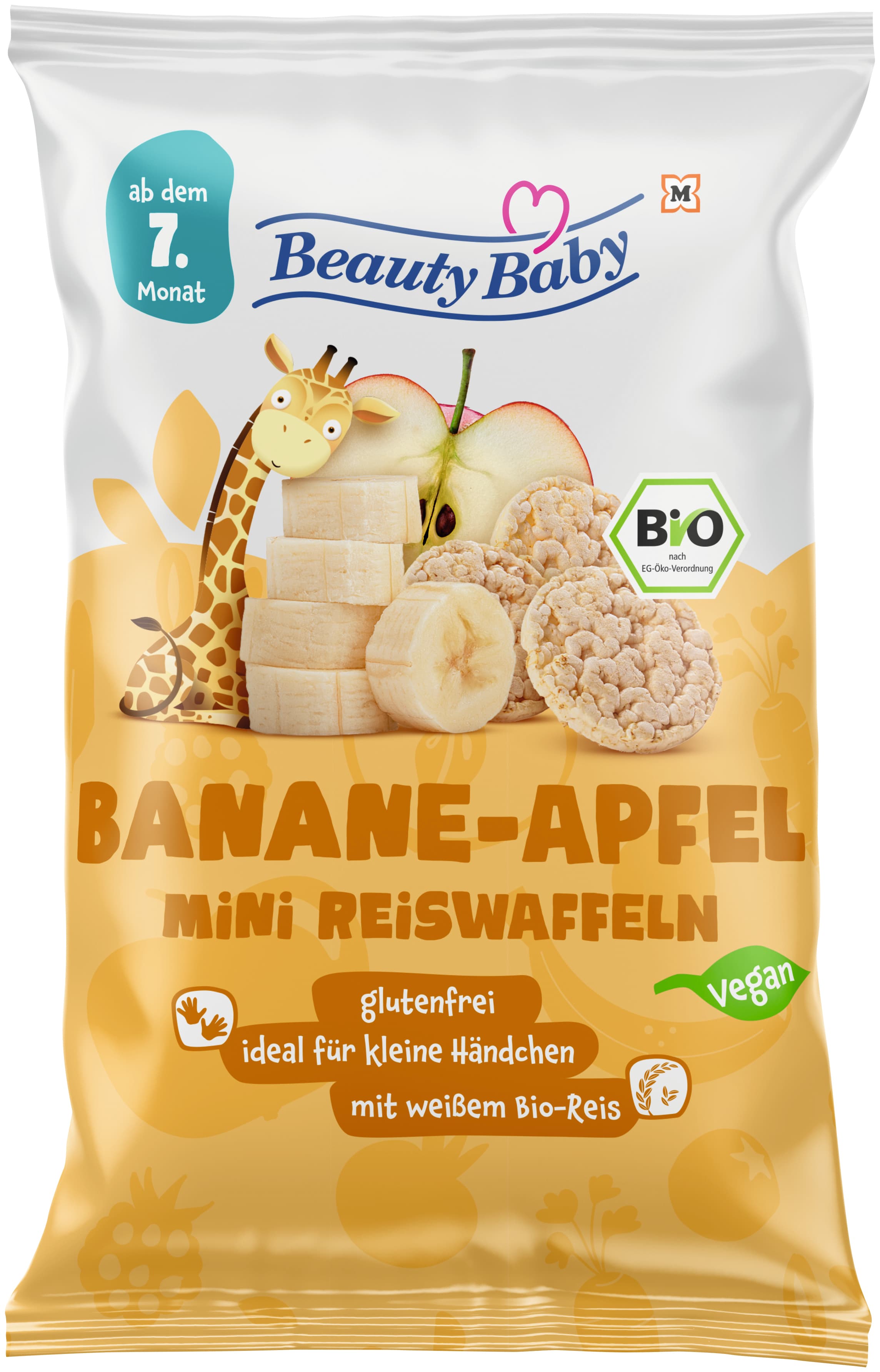 Beauty Baby Bio Mini Reiswaffeln Banane-Apfel