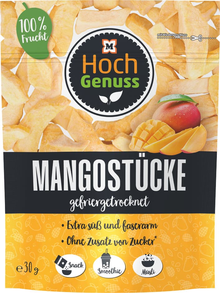 Hochgenuss Mango gefriergetrocknet