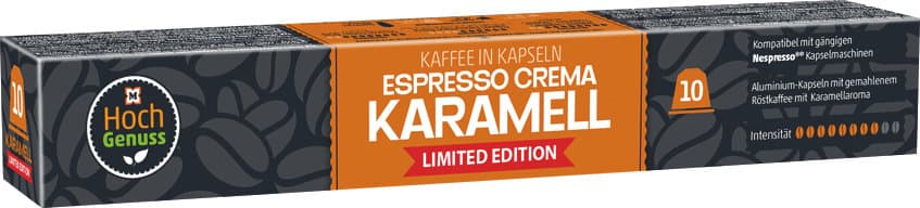 Hochgenuss Kaffeekapseln Karamell