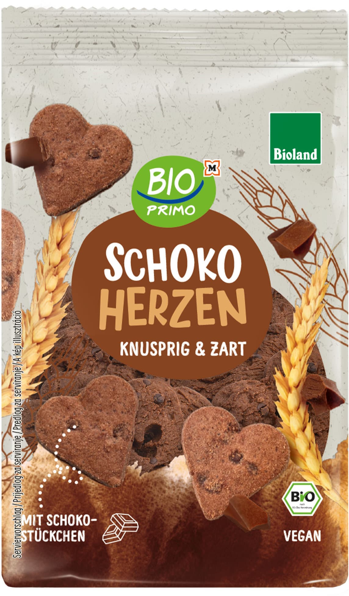 BIO PRIMO Bioland-Schokoherzen