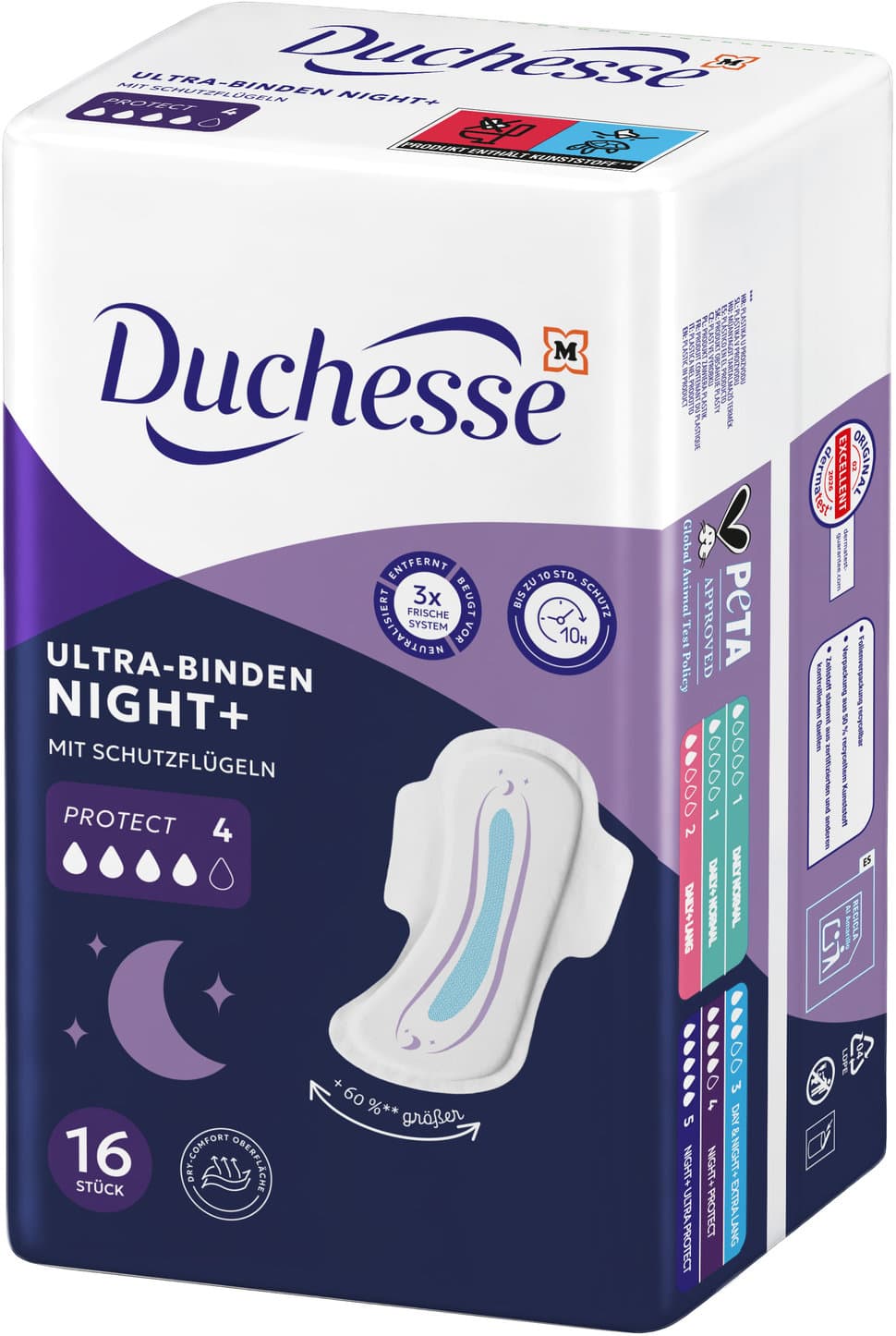 Duchesse Ultra-Binden Night+ Protect