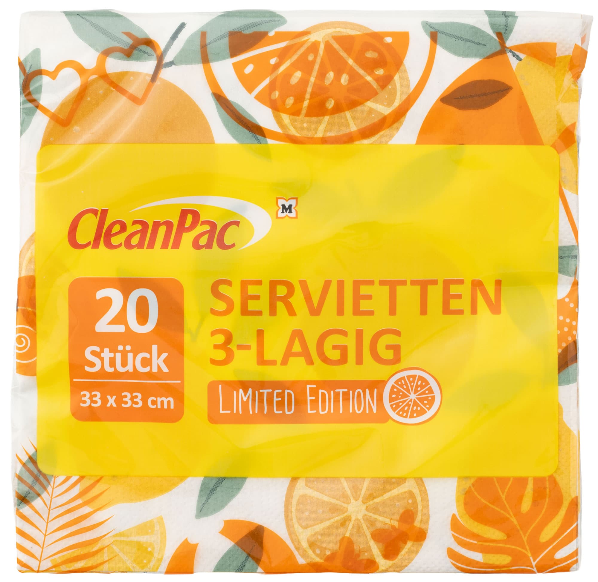 CleanPac Servietten 33x33cm