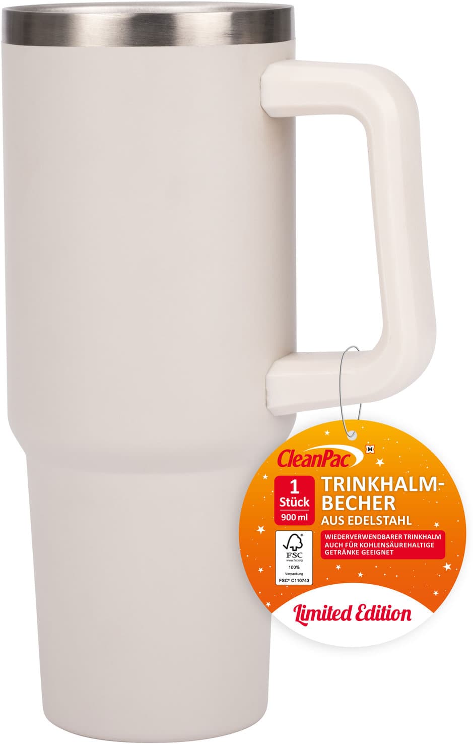 CleanPac Tinkhalmbecher 0,9l