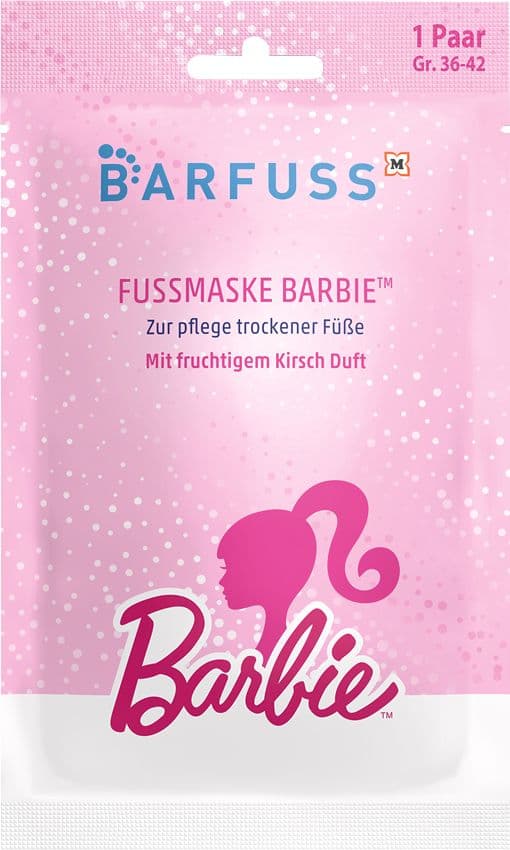 BARFUSS Fußmaske Barbie Cherry