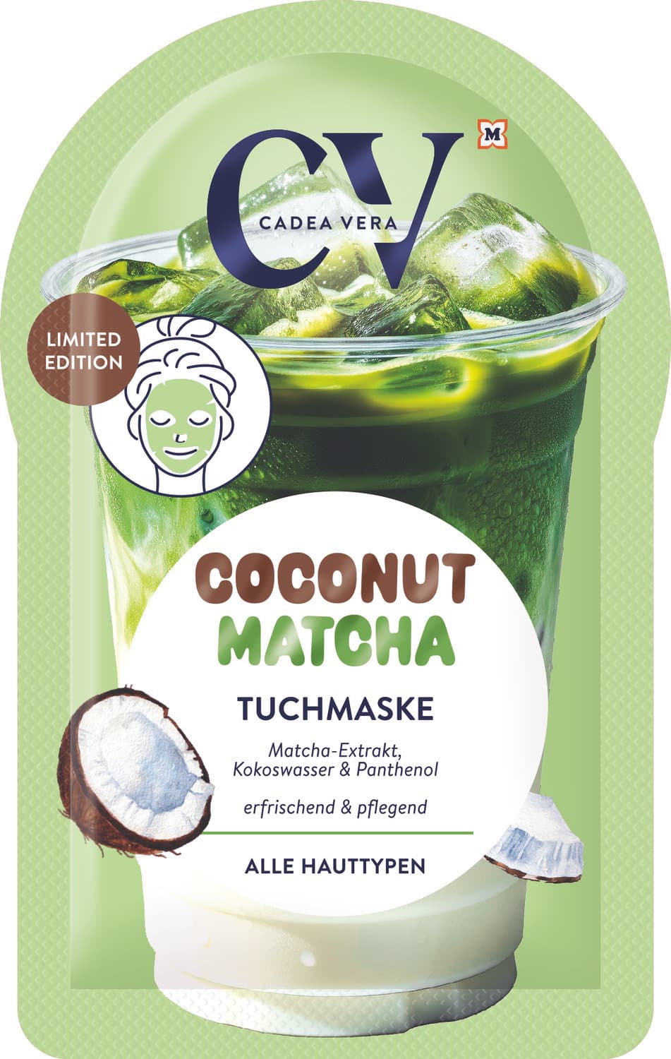 CV Tuchmaske Coconut Matcha