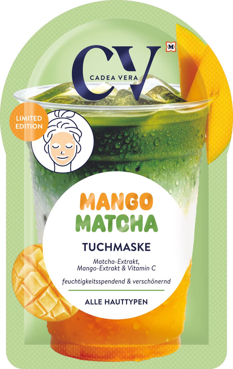 CV Tuchmaske Mango Matcha
