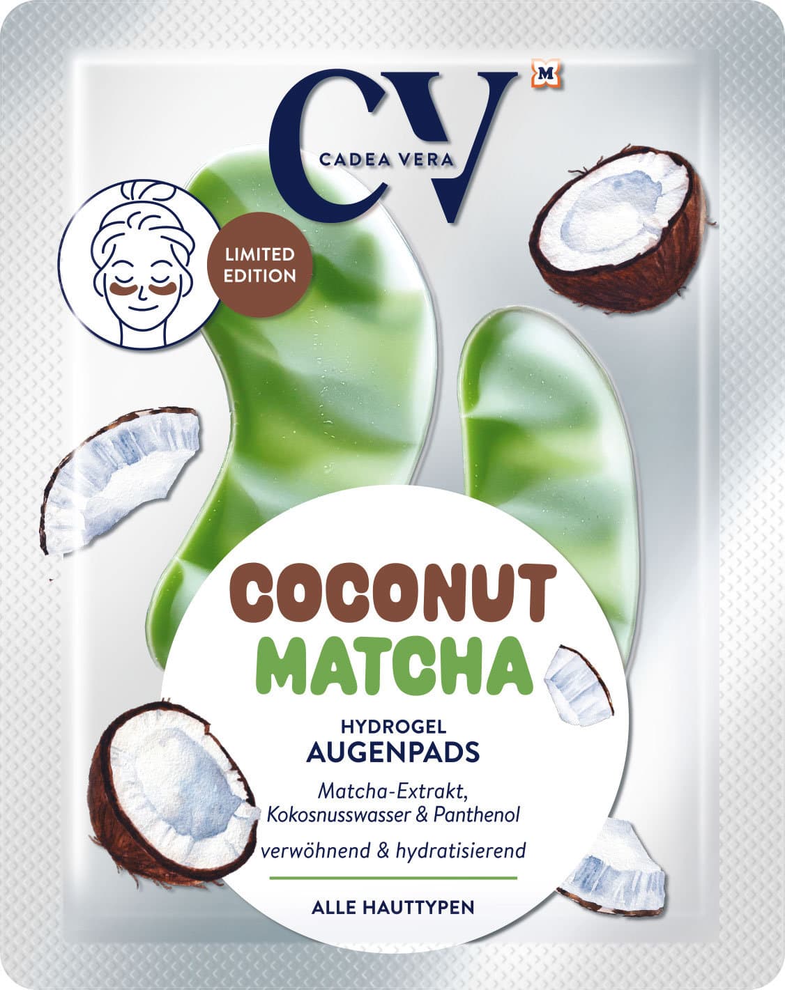 CV Augenpads Hydrogel Coconut Matcha