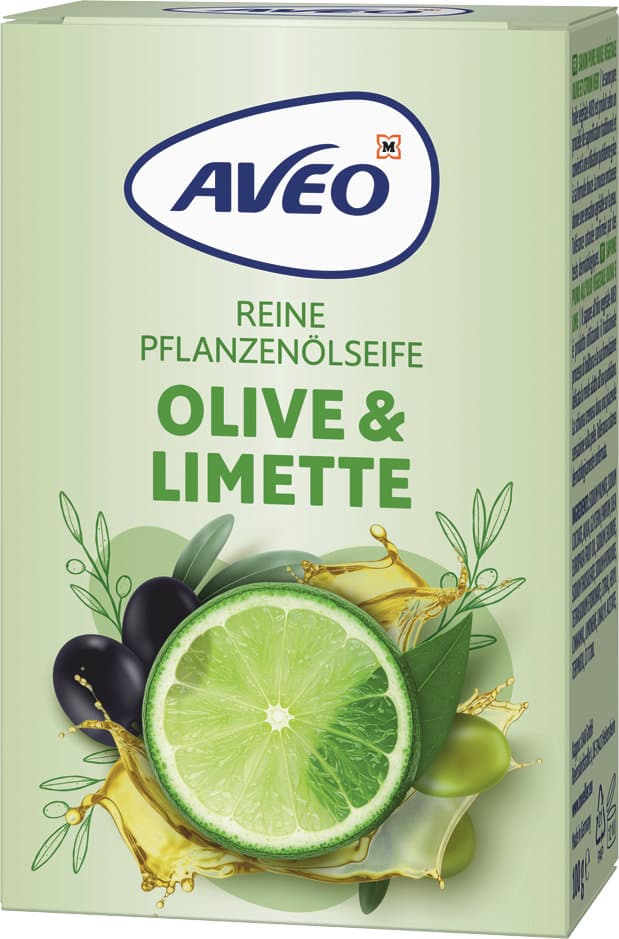 AVEO Pflanzenölseife Limette & Olive