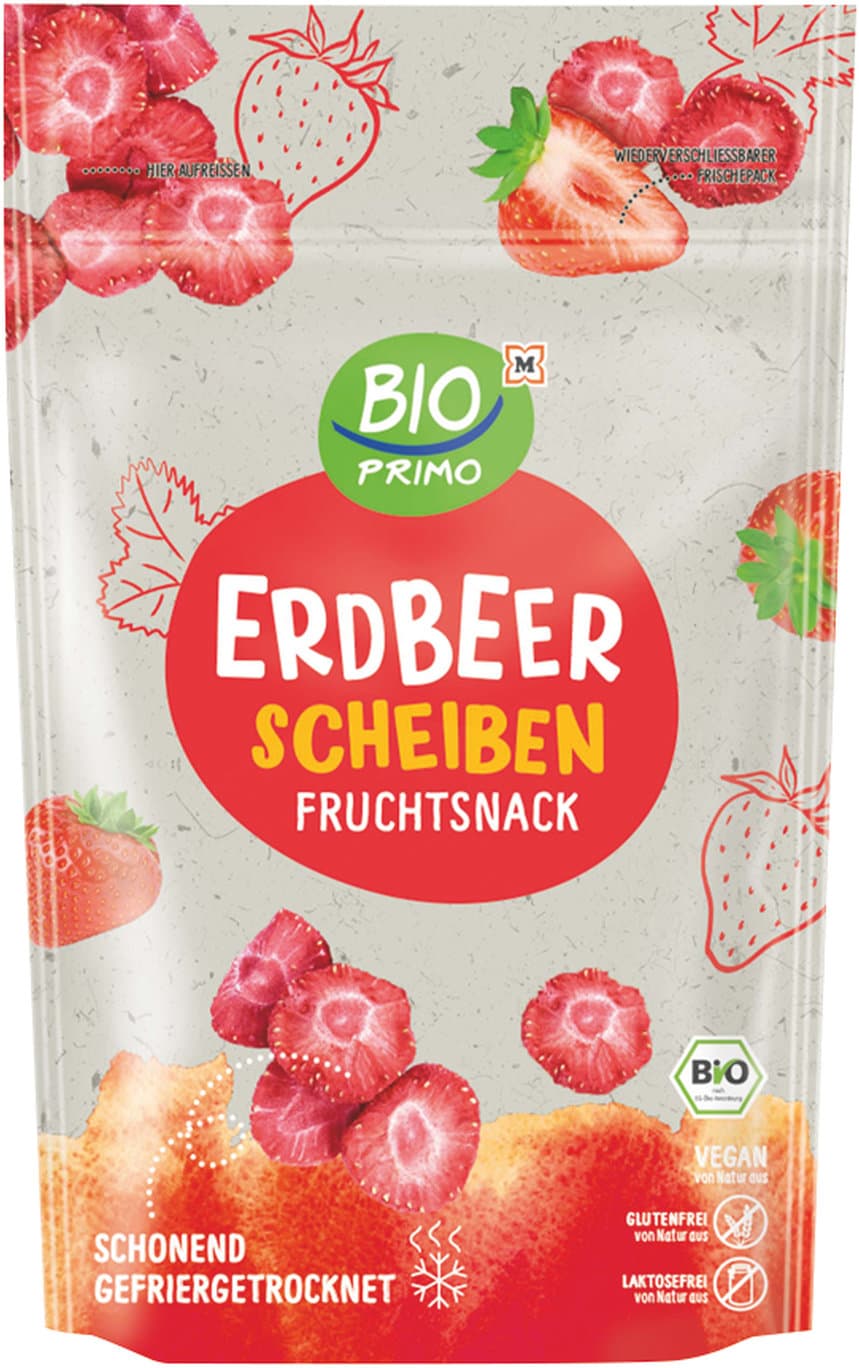 BIO PRIMO Bio Erdbeerscheiben Fruchtsnack